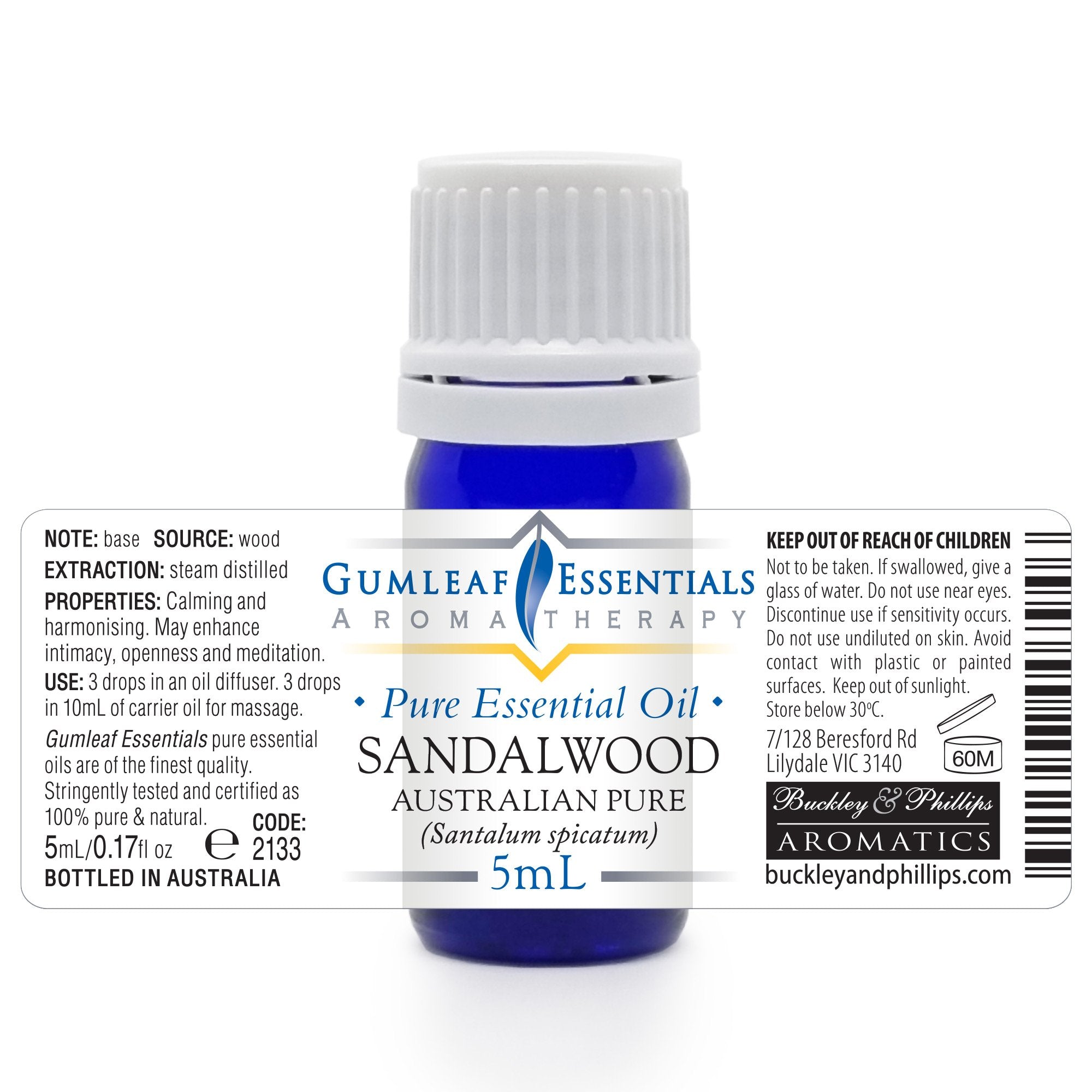 Sandalwood Australian Pure Essential Oil 5ml