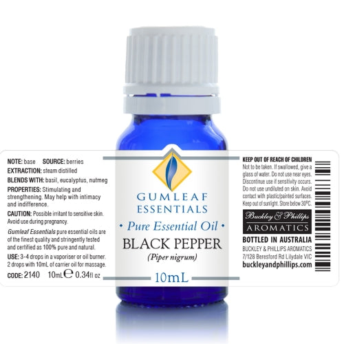 Black Pepper Essential Oil 10ml