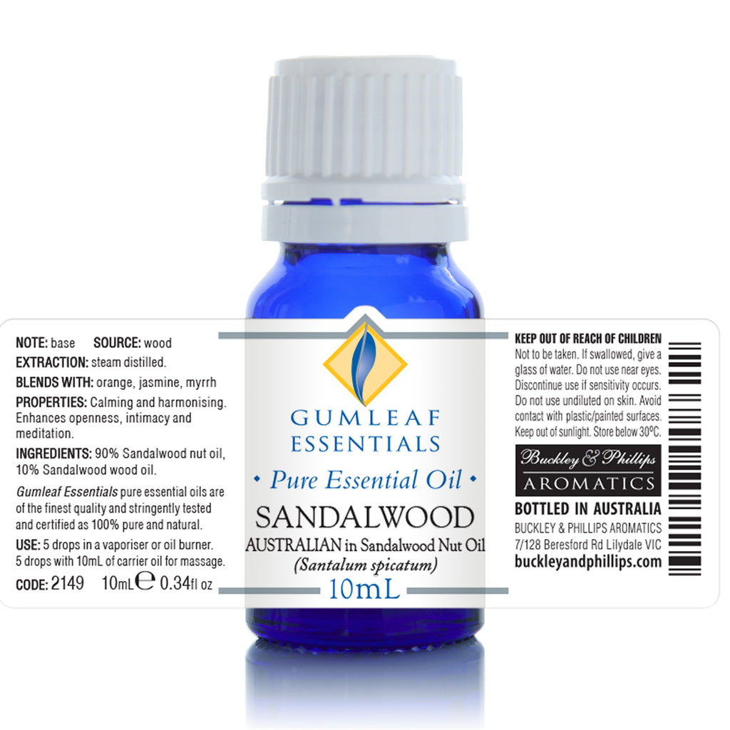 Sandalwood Australian (10% In Sandalwood Nut) Essential Oil 10ml