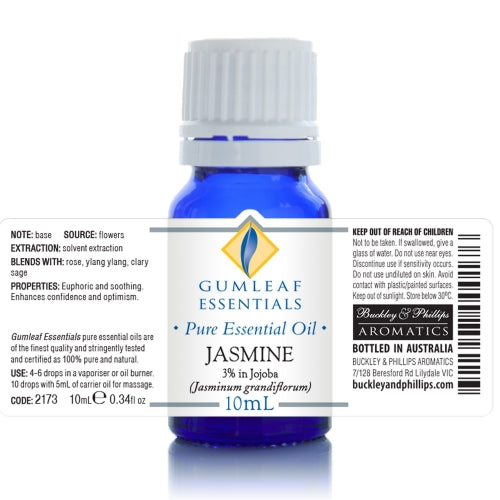 Jasmine (3% In Jojoba) Essential Oil 10ml