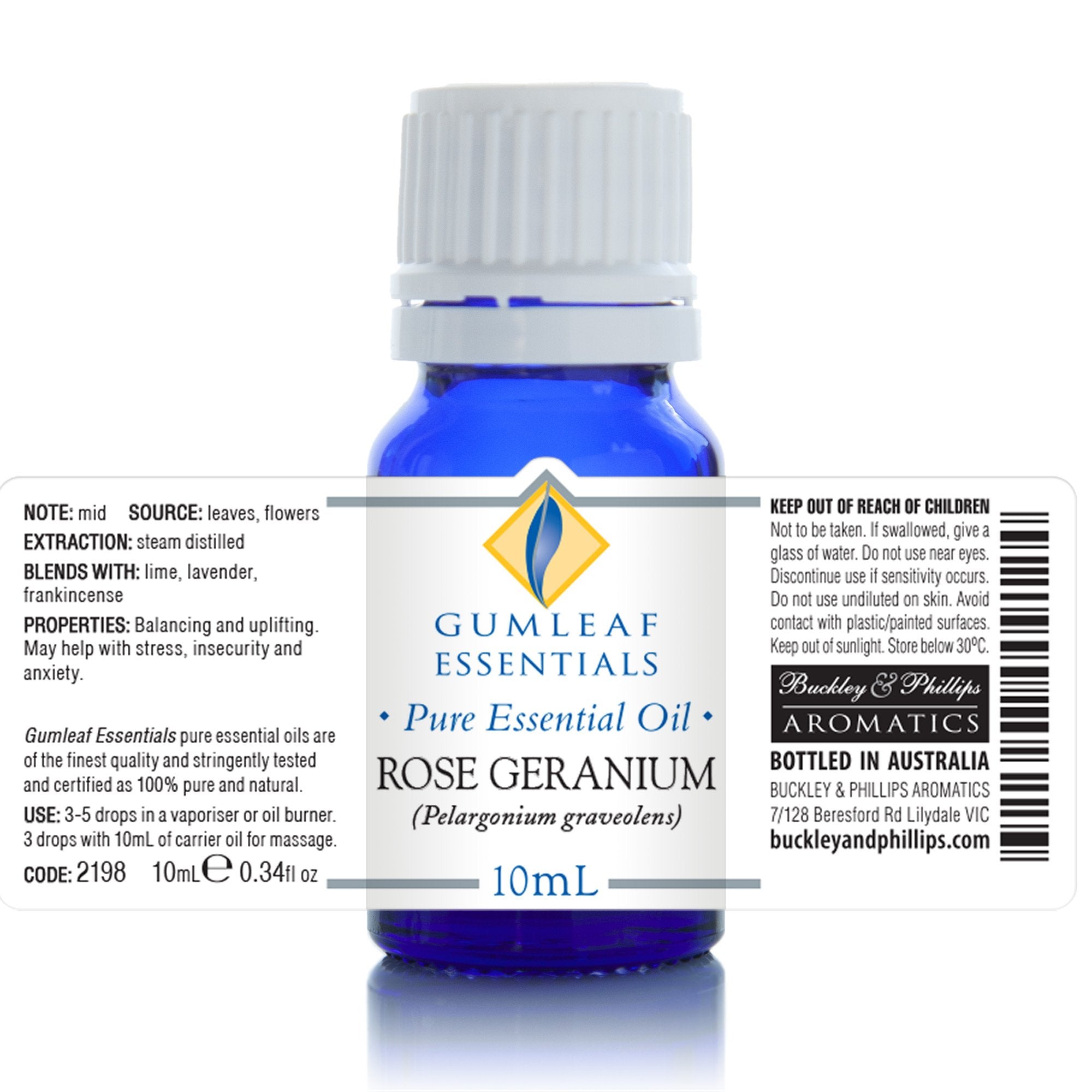 Rose Geranium Essential Oil 10ml