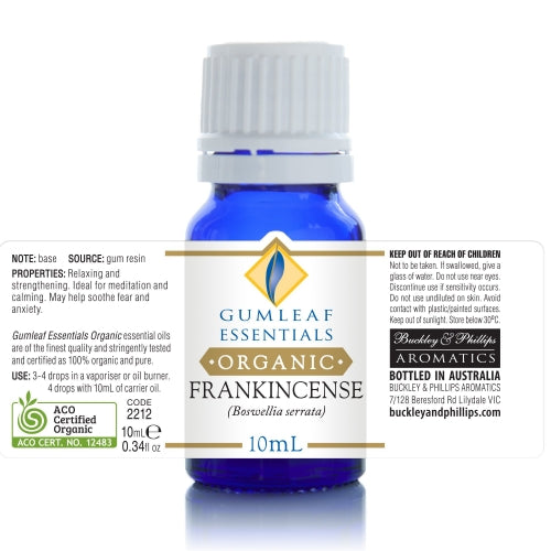 Organic Frankincense Essential Oil 10ml