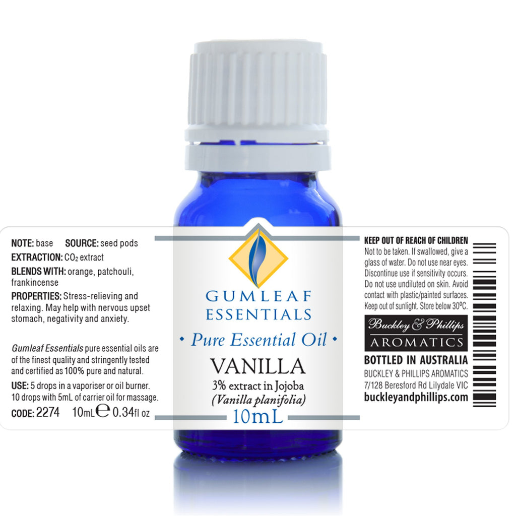 Vanilla (3% In Jojoba) Essential Oil 10ml