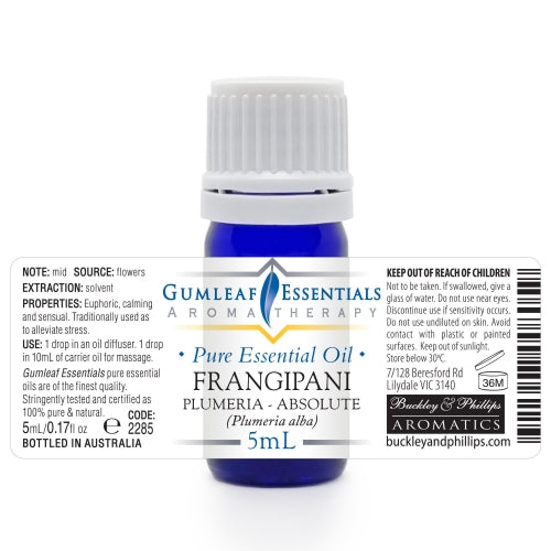 Frangipani Plumeria Absolute Essential Oil 5ml