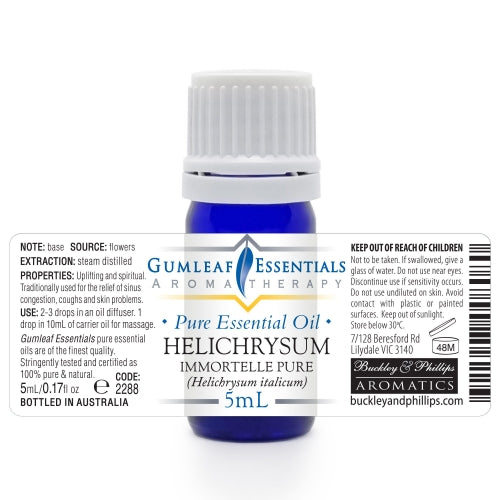 Helichrysum Immortelle Pure Essential Oil 5ml