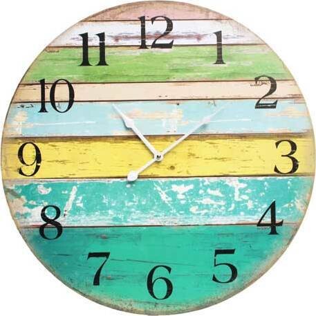 Clock Coloured Boards 58cm | 58 x 3 x 58 cm