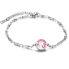 Stainless Steel Openable Aromatherapy Essential Oil Diffuser Box Adjustable Life Tree Essential Oil Bracelet - 12style