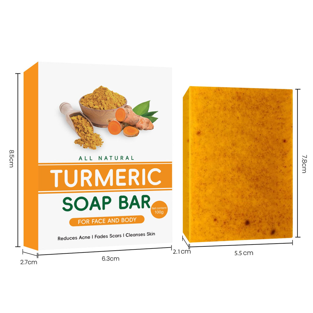 Turmeric Lemon Soap Handmade Cold Process - No 4 / 1PCS - Soaps