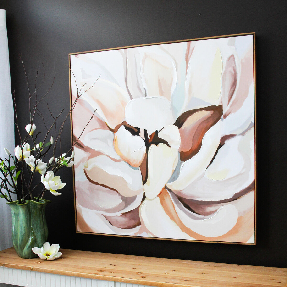 Framed Canvas Modern Flower Secondary image