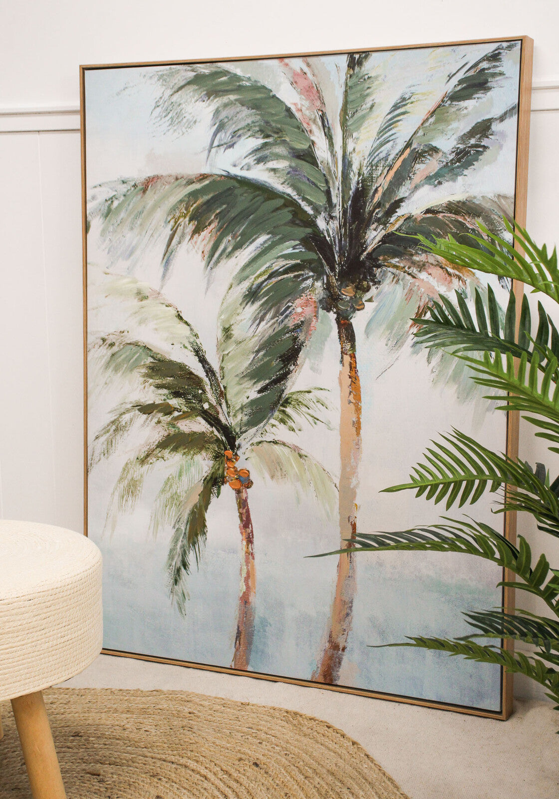 Framed Canvas Palm Pair Secondary image