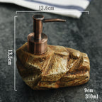 Retro Ceramic Stone Soap Dispenser - B - Soap Dispensers