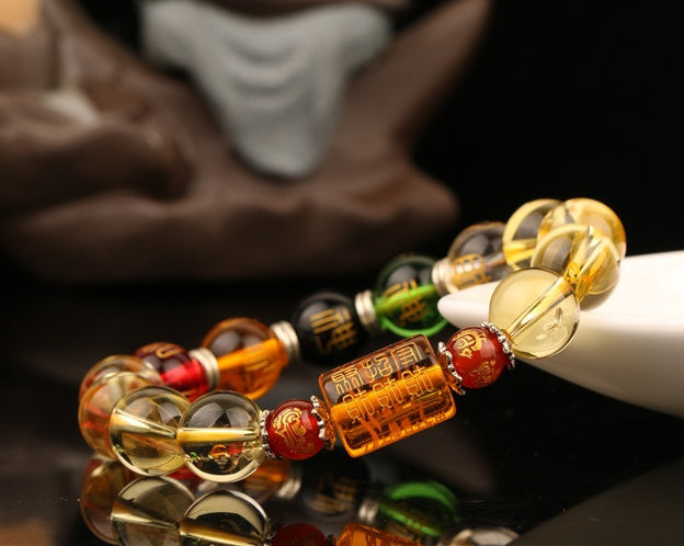 Citrine bracelet natural stone bracelet - Stone Bracelets