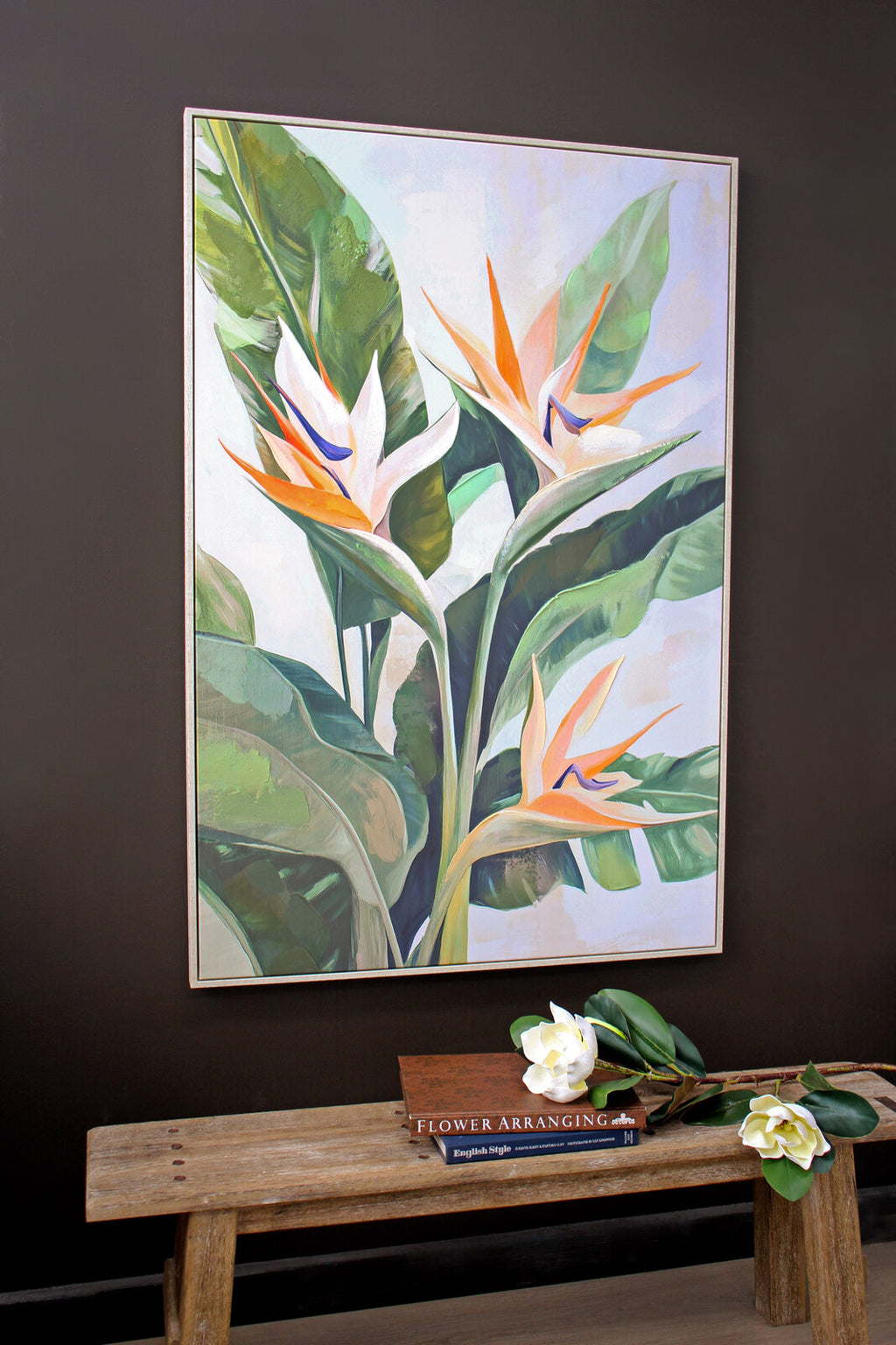 Framed Canvas Bird Of Paradise