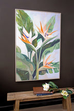 Framed Canvas Bird Of Paradise