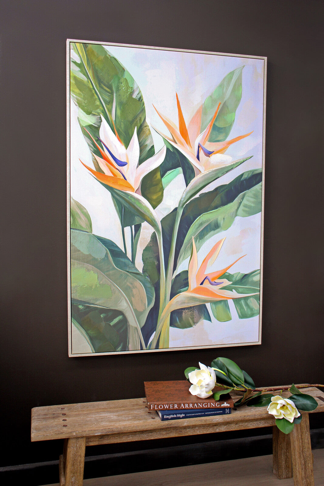 Framed Canvas Bird Of Paradise
