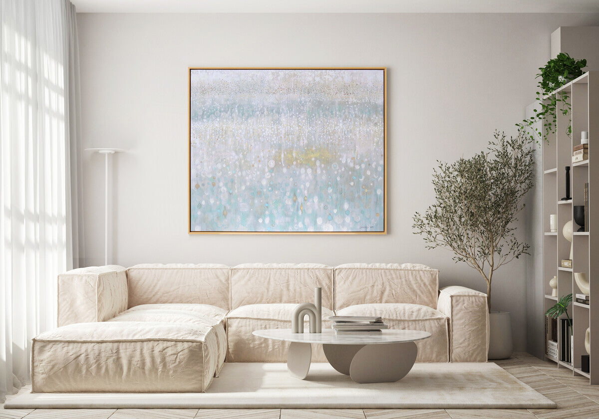 Framed Canvas Rain Neutral Secondary image
