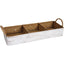 Storage Tray Triple Nat/white | 45 x 15 x 7 cm