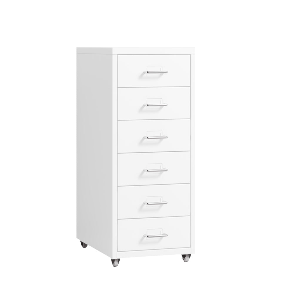 Levede 6 Drawer Office Cabinet Drawers White-2018816811138682880