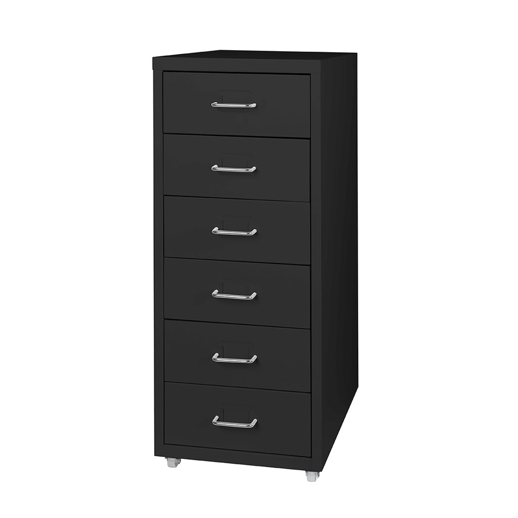 Levede 6 Drawer Office Cabinet Drawers Black-2006733172280266752