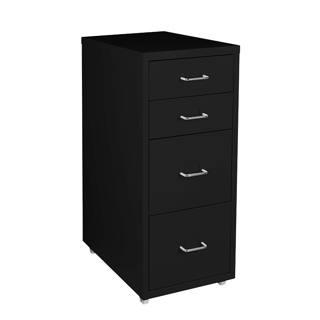 Levede 4 Drawer Office Drawers Cabinet Black-2018816806352982017 Main image