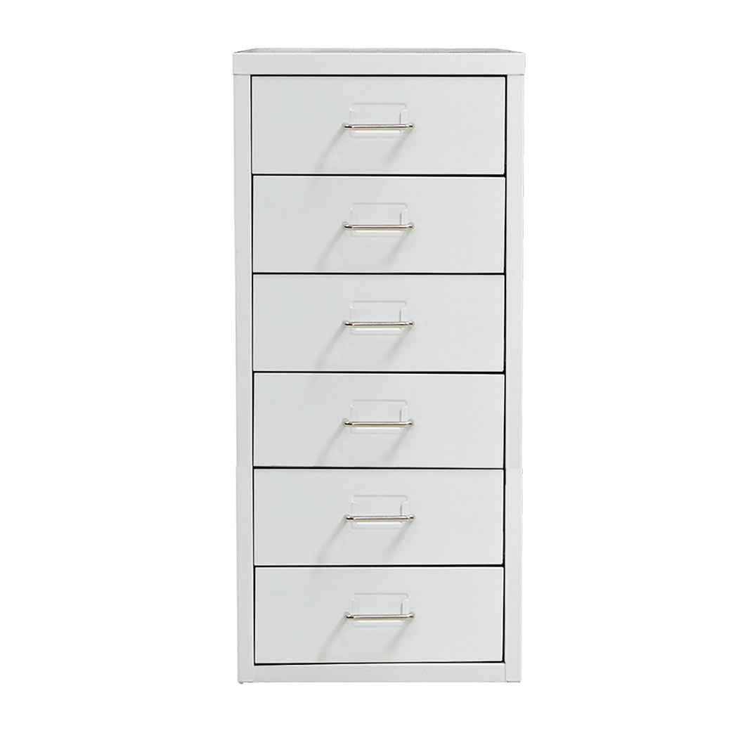 Levede 6 Drawer Office Cabinet Drawers White-2018816811138682881 Main image