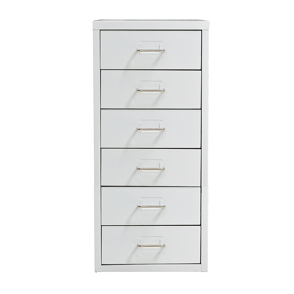 Levede 6 Drawer Office Cabinet Drawers White-2018816811138682881