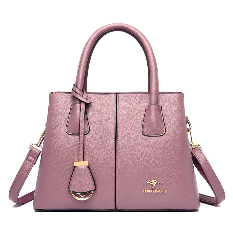 Large-Capacity Womens Shoulder Handbag - Purple - Bags Backpacks & Luggage