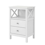 Levede Bedside Table Nightstand Side End Table 2 Drawers Storage Bedroom Cabinet-2050056781207572488