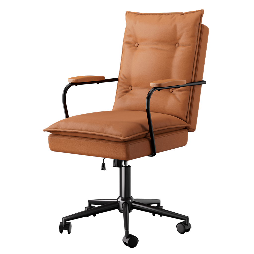 LEVEDE Ergonomic Office Chair Computer PU Brown-2006732703109615624