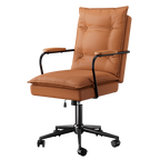 LEVEDE Ergonomic Office Chair Computer PU Brown-2006732703109615624