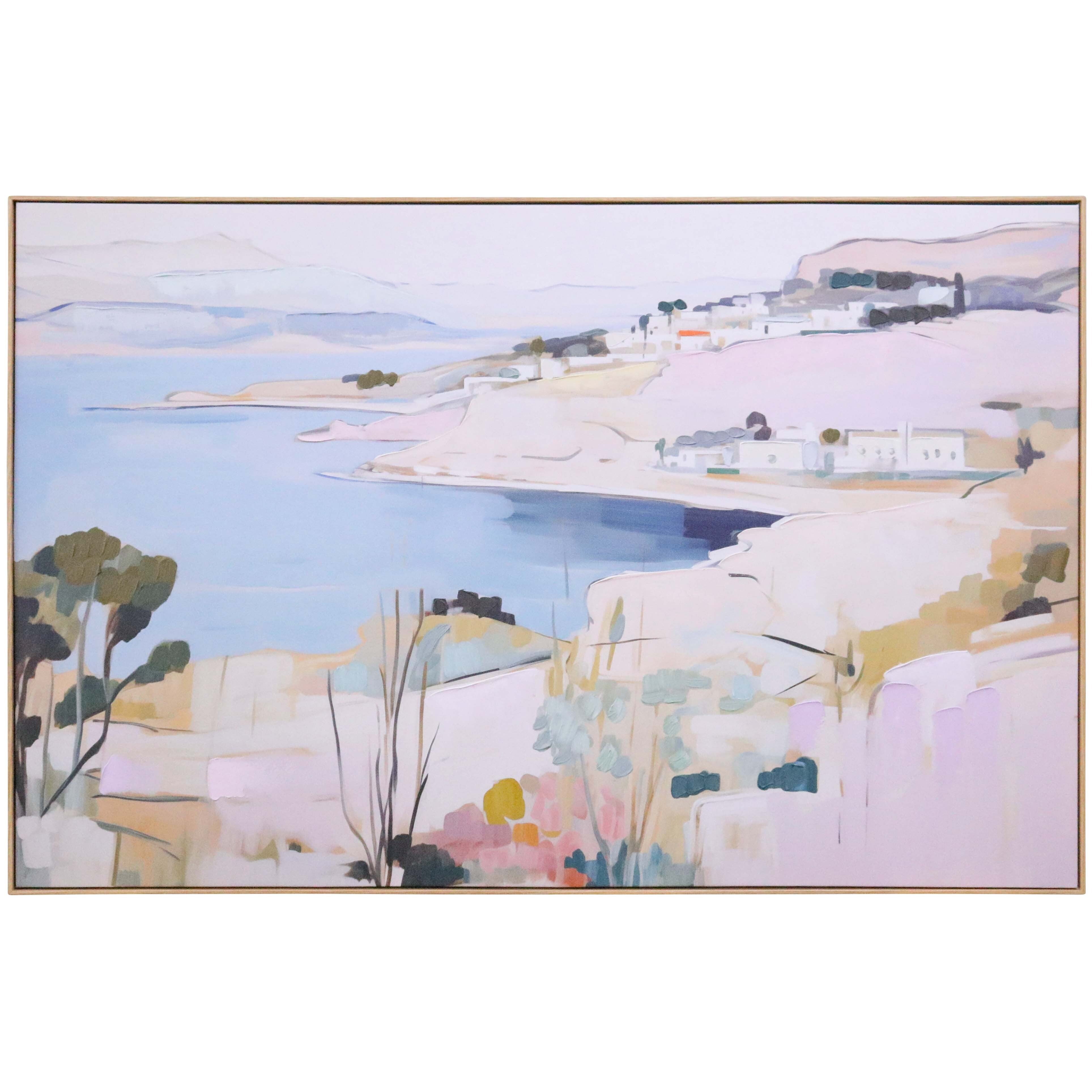 Framed Canvas Coastline Main image