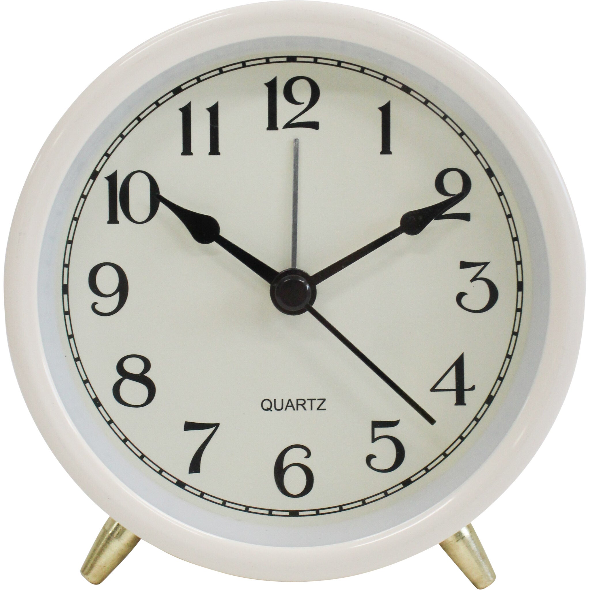Alarm Clock Raye Ivory | 10.5 x 10 x 5.5 cm