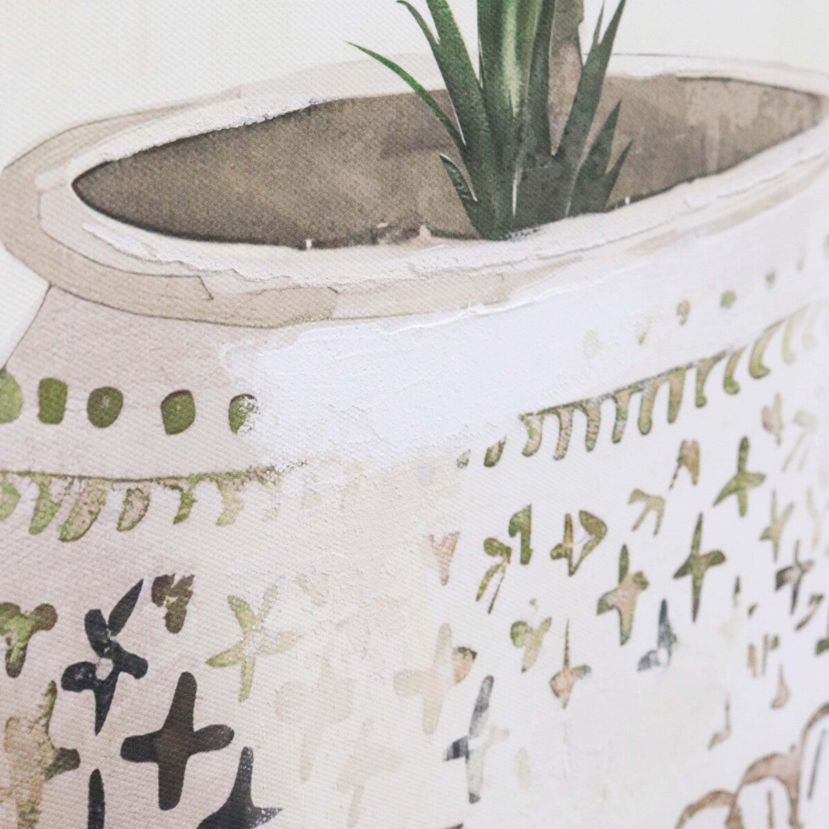 Framed Canvas Potted 1