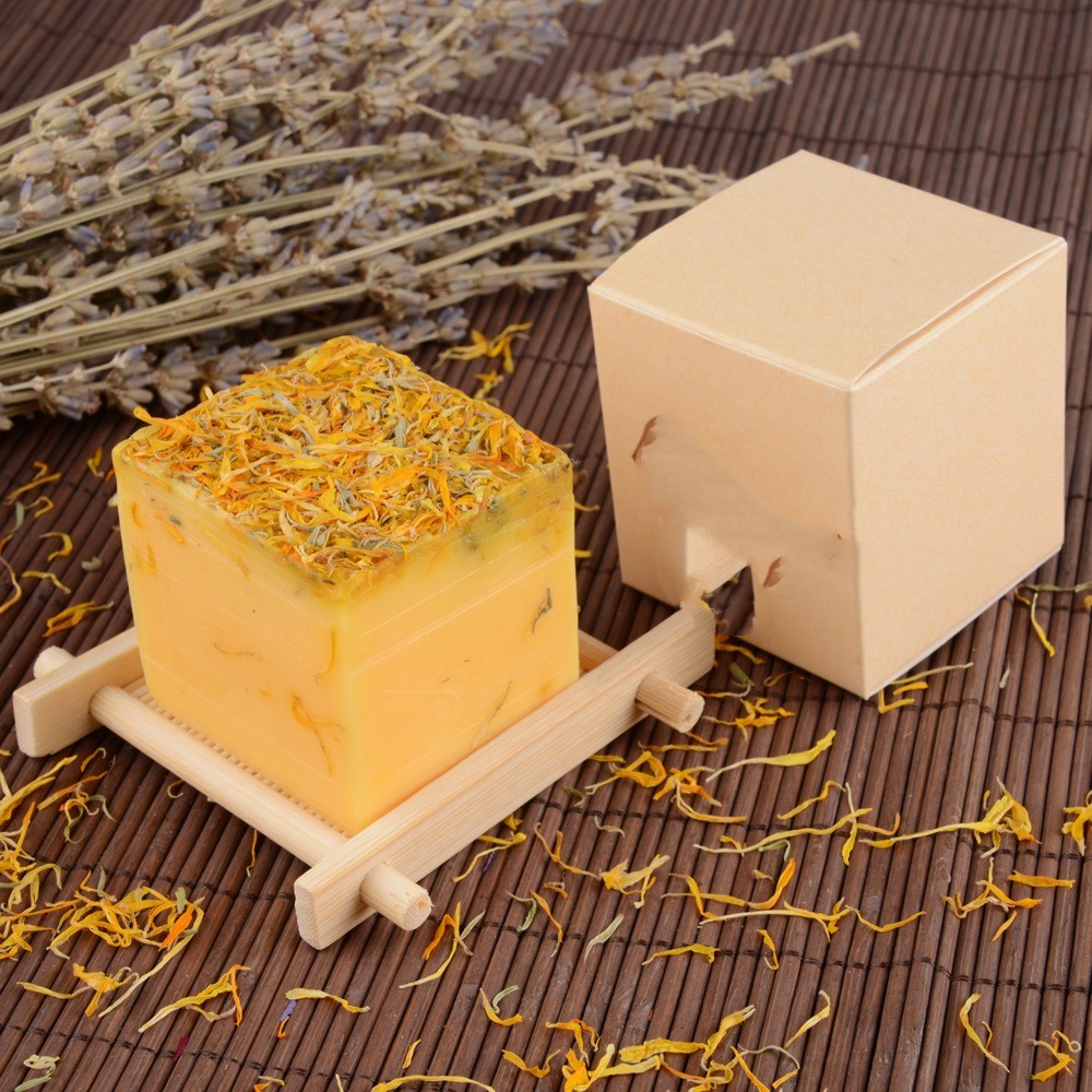 Creative Rose Plant Essential Oil Soap Facial Cleansing - Marigold soap - Soaps
