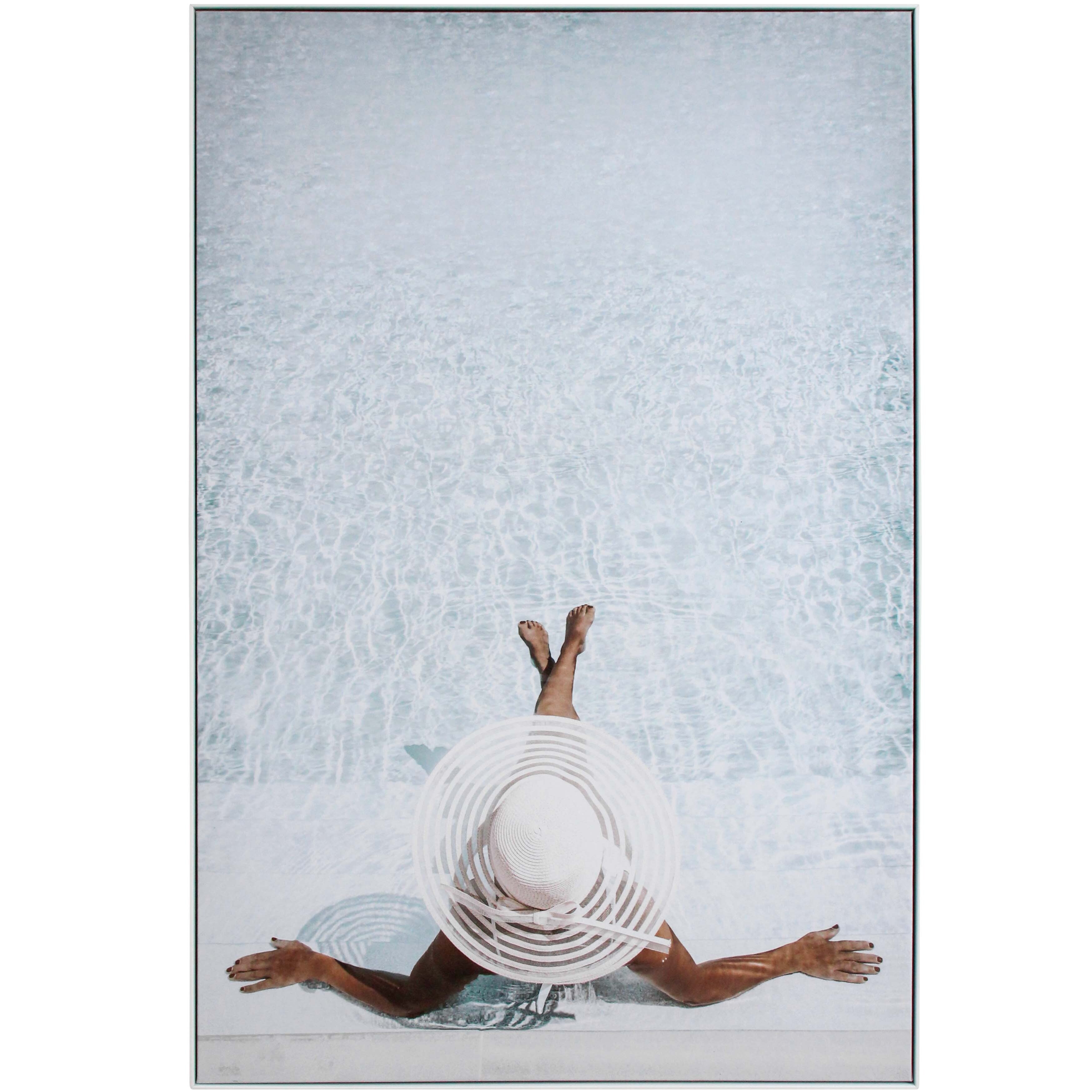 Framed Canvas Poolside Main image