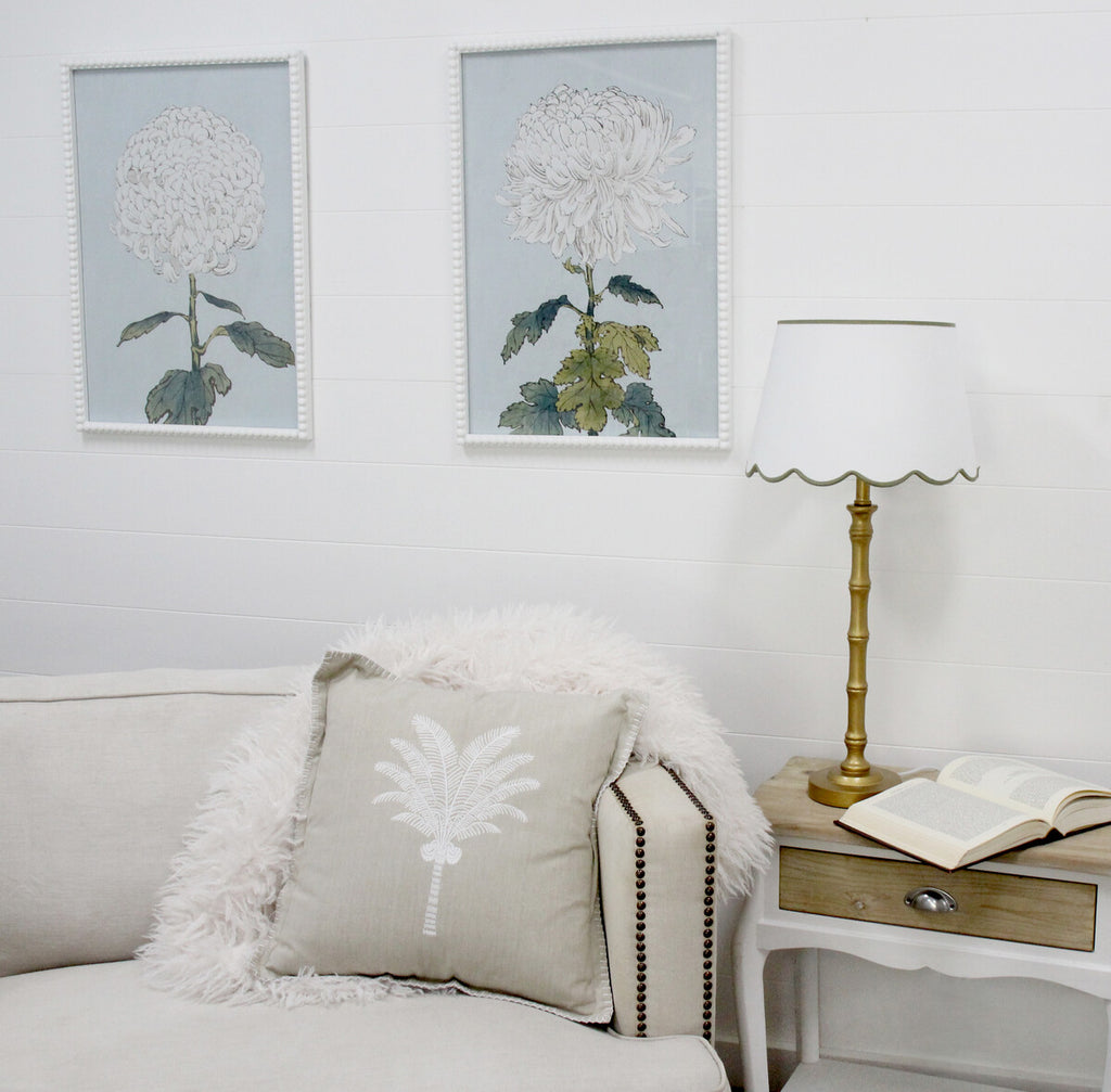 Framed Print Asstd White Flowers