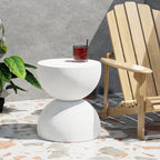 Levede Side Table Terrazzo Coffee Tables Beige-2018816896694095879