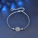 925 Sterling Silver Monternet Moissanite Bracelet - Silver - Sterling Silver Bracelets