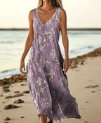 Summer Sleeveless Casual Print Temperament Long Dress - 49 Model E688 / L - Dresses