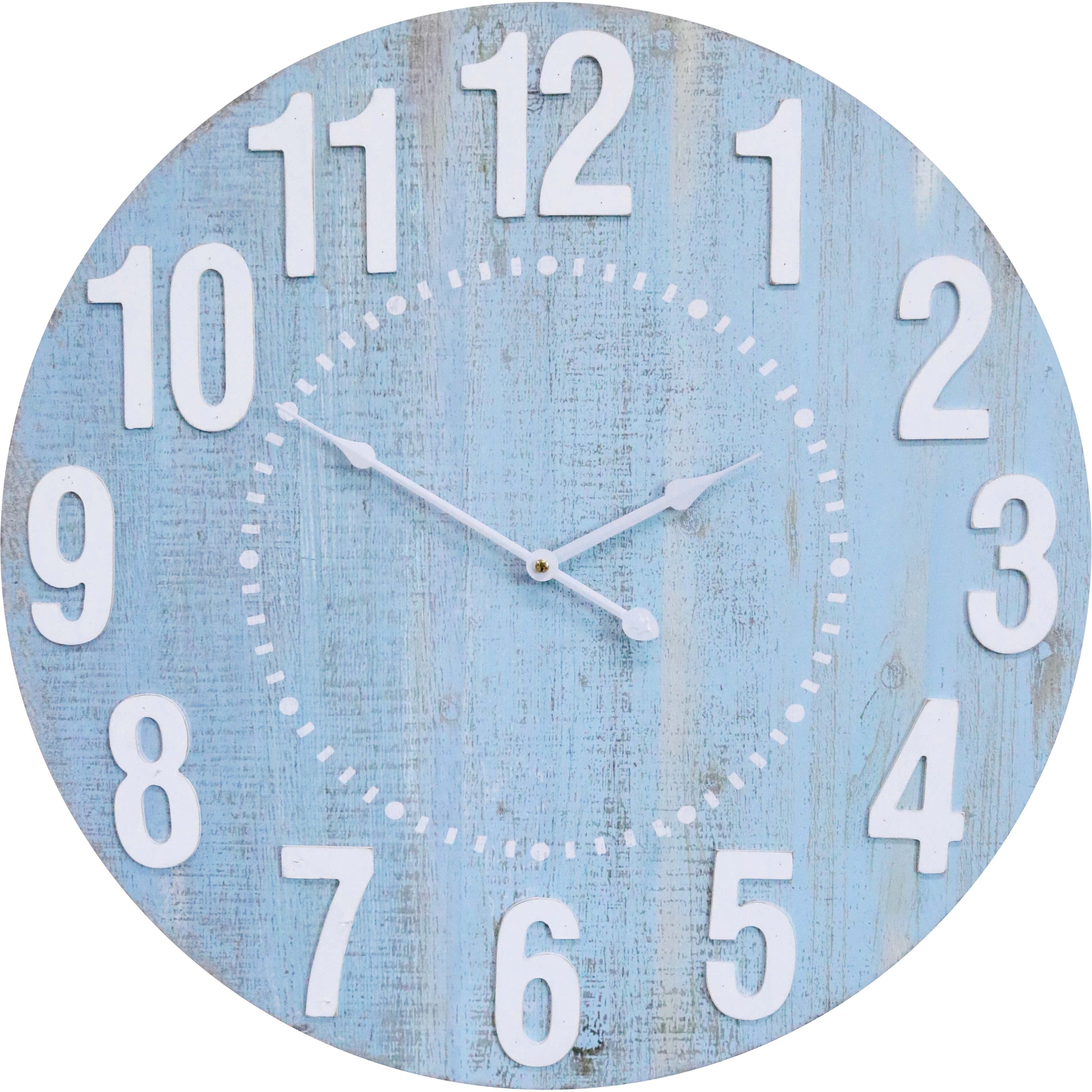 Clock Mist Raised Numbers 58cm | 58 x 58 x 4 cm