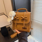 British-style Retro Chic Womens Backpack - Brown - Bags Backpacks & Luggage