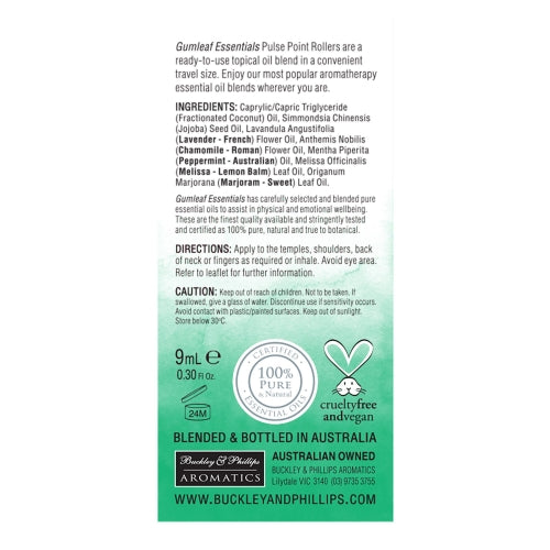 Headache Pulse Point Roller 9ml