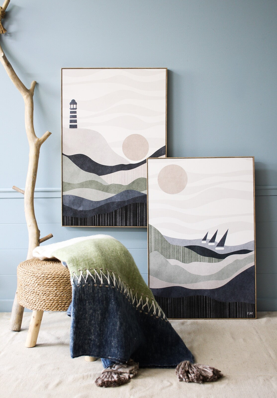 Framed Canvas Trio Sail* Secondary image