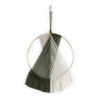 Bohemian Circle Tassel Wall Hanging - Army Green / 42x25cm - Wall Hangings