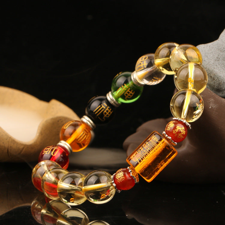 Citrine bracelet natural stone bracelet - Stone Bracelets