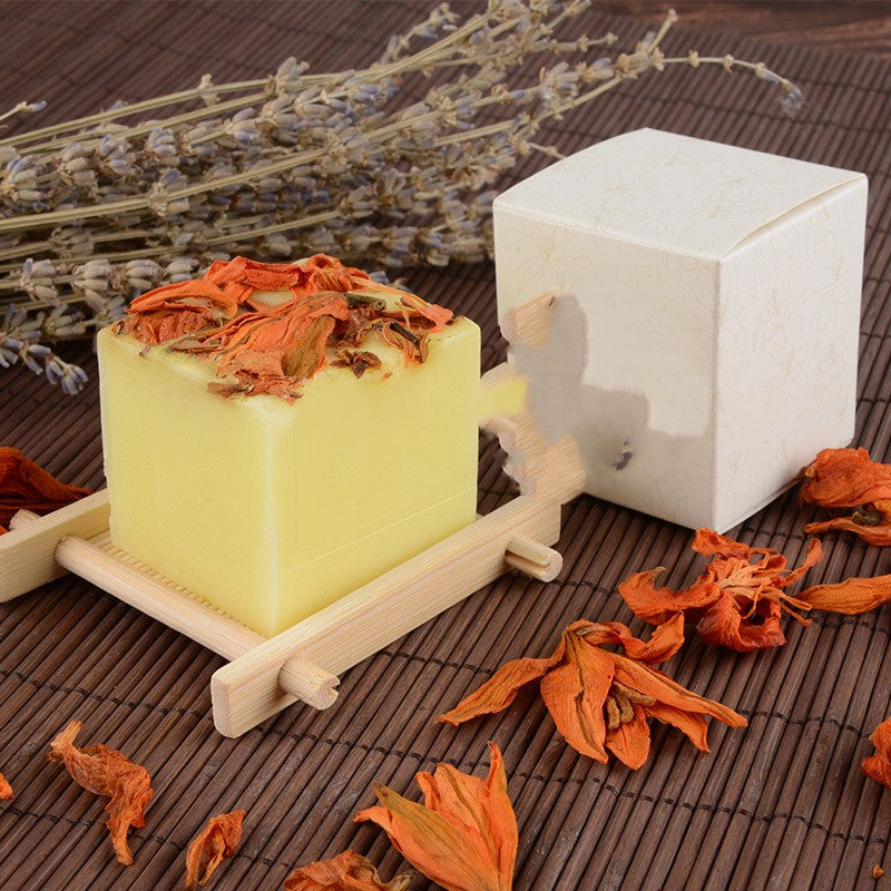 Creative Rose Plant Essential Oil Soap Facial Cleansing - Lily soap - Soaps