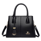 Large-Capacity Womens Shoulder Handbag - Black - Bags Backpacks & Luggage