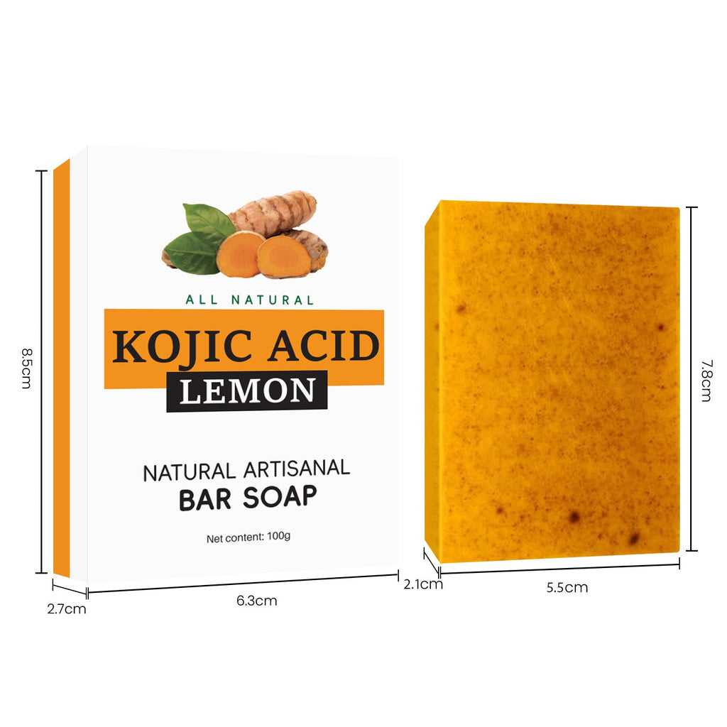 Turmeric Lemon Soap Handmade Cold Process - No 2 / 1PCS - Soaps