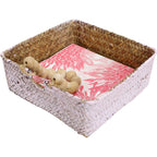 Napkin Holder Wash Pink/beads | 20 x 20 x 7 cm