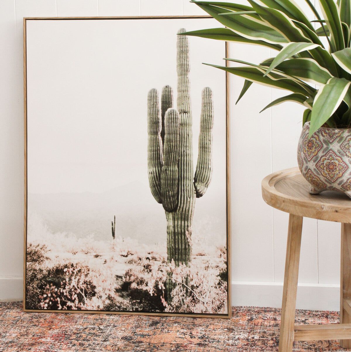 Framed Canvas Cactus Secondary image